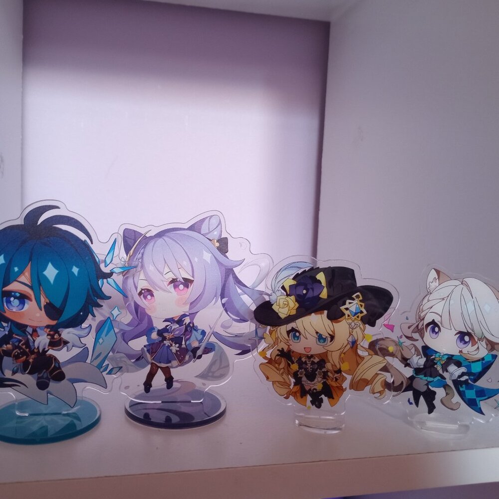 Genshin Impact Acrylic Figurines Lot